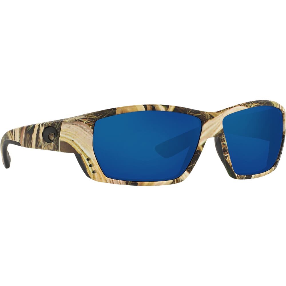 Costa Tuna Alley Mossy Oak Shadow Grass Blades Camo Frame Sunglasses w/ Blue Mirror 580P Lenses TA-65-OBMP