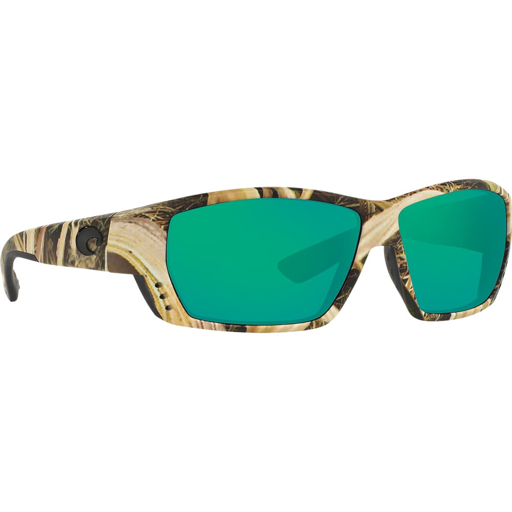 Costa Tuna Alley Mossy Oak Shadow Grass Blades Camo Frame Sunglasses w/ Green Mirror 580P Lenses TA-65-OGMP