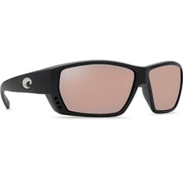 Costa Tuna Alley Matte Black Global Fit Frame Sunglasses w/ Copper Silver Mirror 580G Lenses TA-11GF-OSCGLP