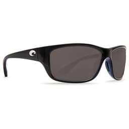 Costa Tasman Sea Shiny Black Frame Sunglasses w/ Gray 580P Lenses TAS-11-OGP