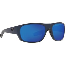 Costa Tico Matte Midnight Blue Frame Sunglasses w/ Blue Mirror 580P Lenses TCO-14-OBMGLP