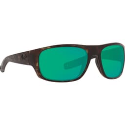 Costa Tico Matte Wetlands Frame Sunglasses w/ Green Mirror 580G Lenses TCO-254-OGMGLP