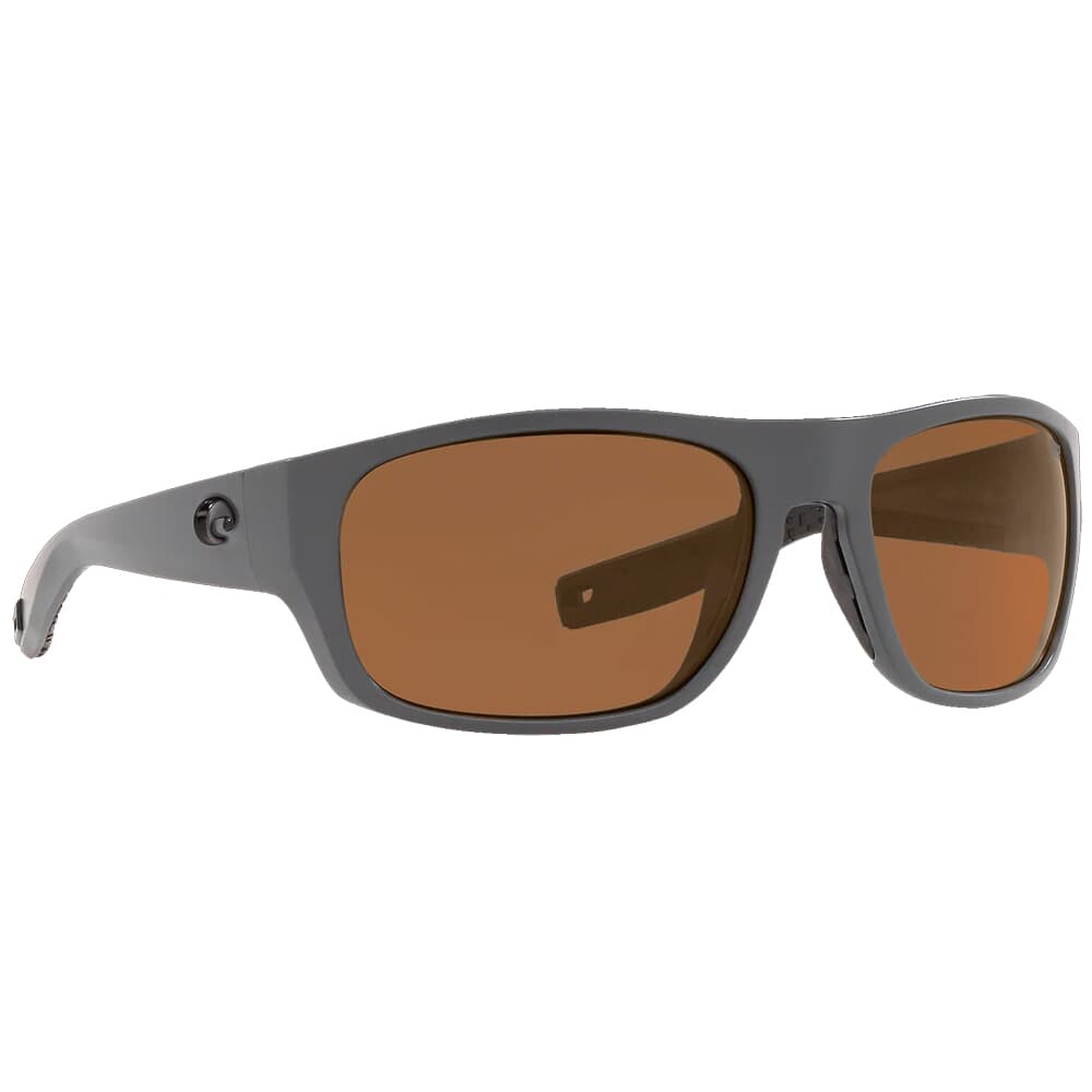 Costa Tico Matte Gray Frame Sunglasses w/ Copper 580G Lenses TCO-98-OCGLP