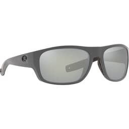 Costa Tico Matte Gray Frame Sunglasses w/ Gray Silver Mirror 580G Lenses TCO-98-OSGGLP