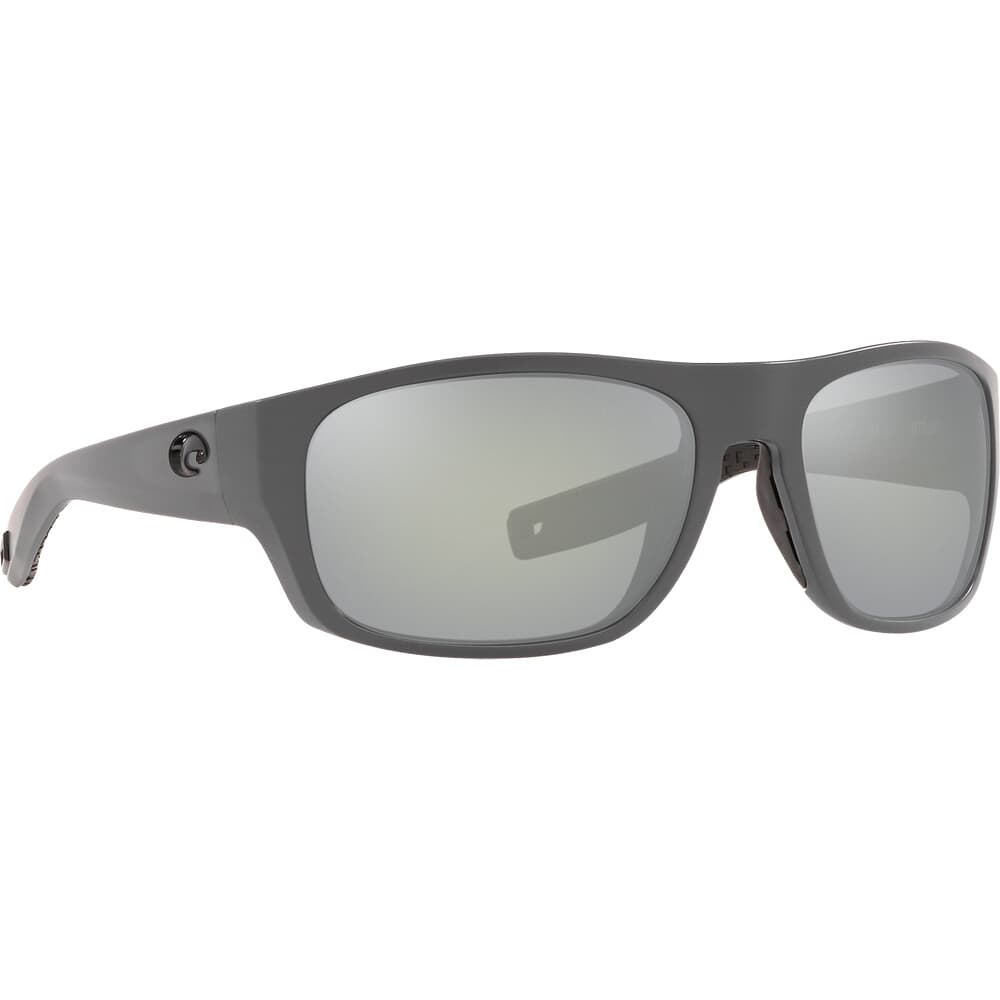 Costa Tico Matte Gray Frame Sunglasses w/ Gray Silver Mirror 580G Lenses TCO-98-OSGGLP