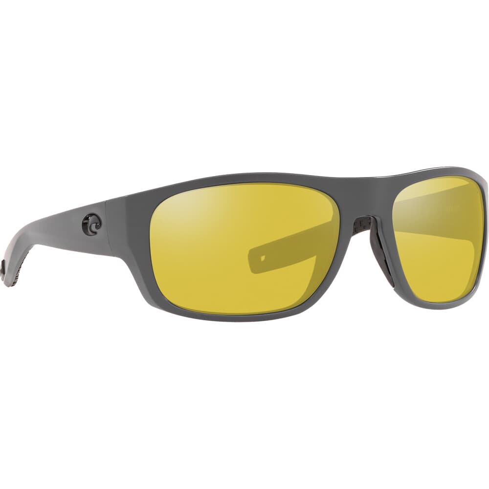 Costa Tico Matte Gray Frame Sunglasses w/ Sunrise Silver Mirror 580P Lenses TCO-98-OSSP
