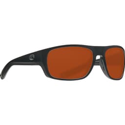 Costa Tico Matte Black Frame Sunglasses w/ Copper 580P Lenses TCO-11-OCP