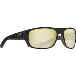 Costa Tico Matte Black Frame Sunglasses w/ Sunrise Silver Mirror 580P Lenses TCO-11-OSSP