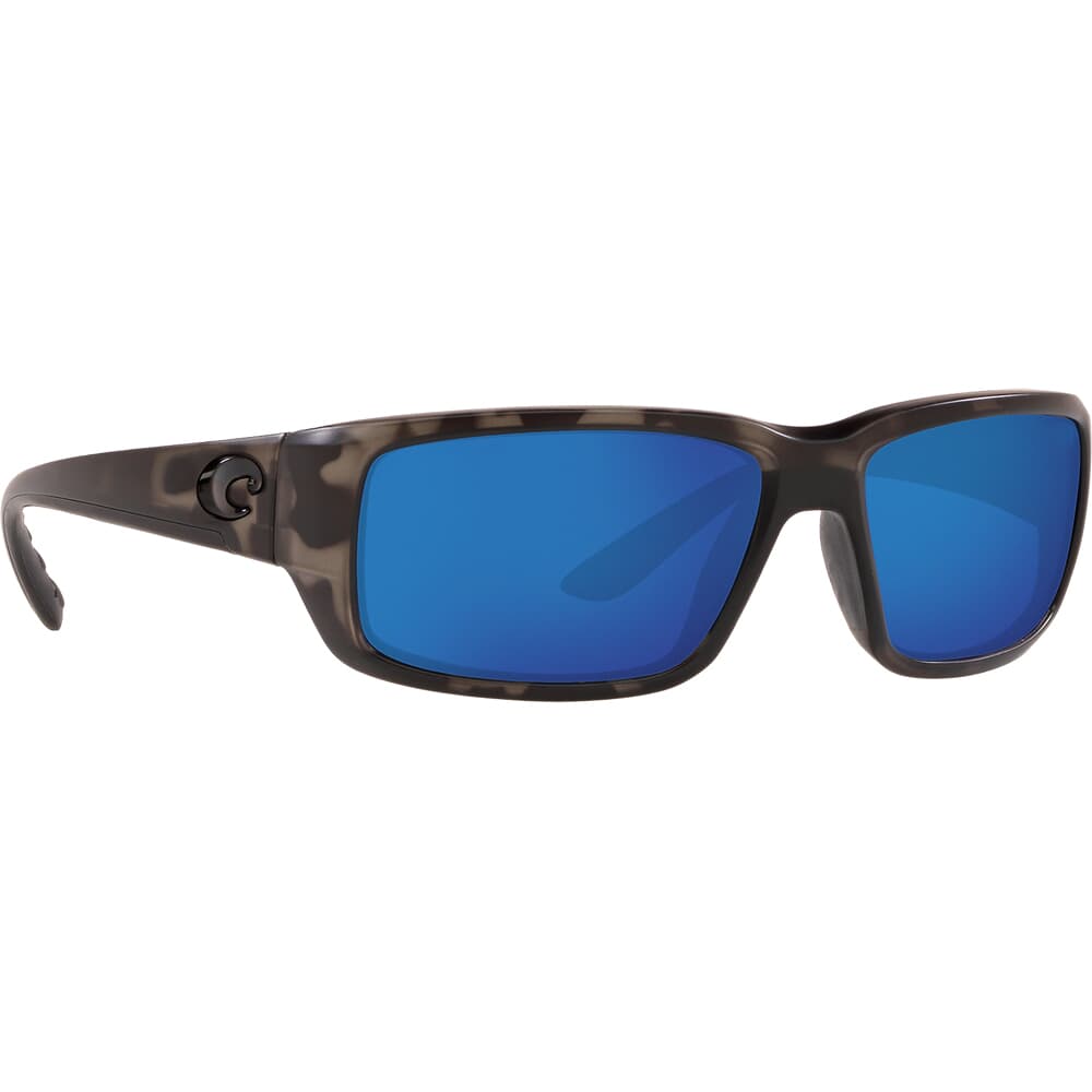 Costa Fantail Ocearch Matte Tiger Shark Sunglasses w/ Blue Mirror 580G Lenses TF-140OC-OBMGLP