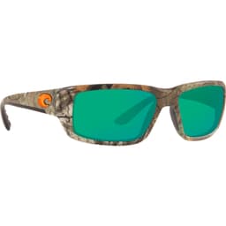Costa Fantail Realtree Xtra Camo Frame Sunglasses w/ Green Mirror 580P Lenses TF-69-OGMP