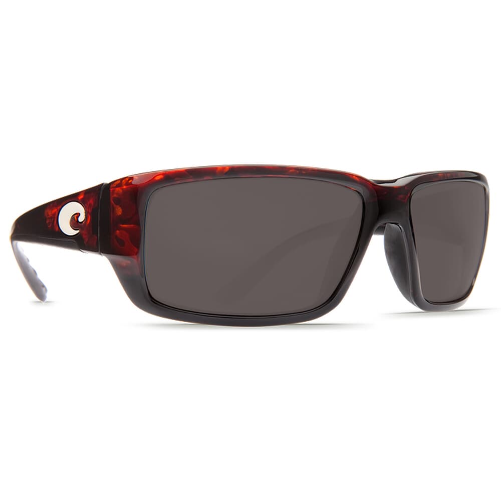 Costa Fantail Tortoise Frame Sunglasses w/ Gray 580P Lenses TF-10-OGP