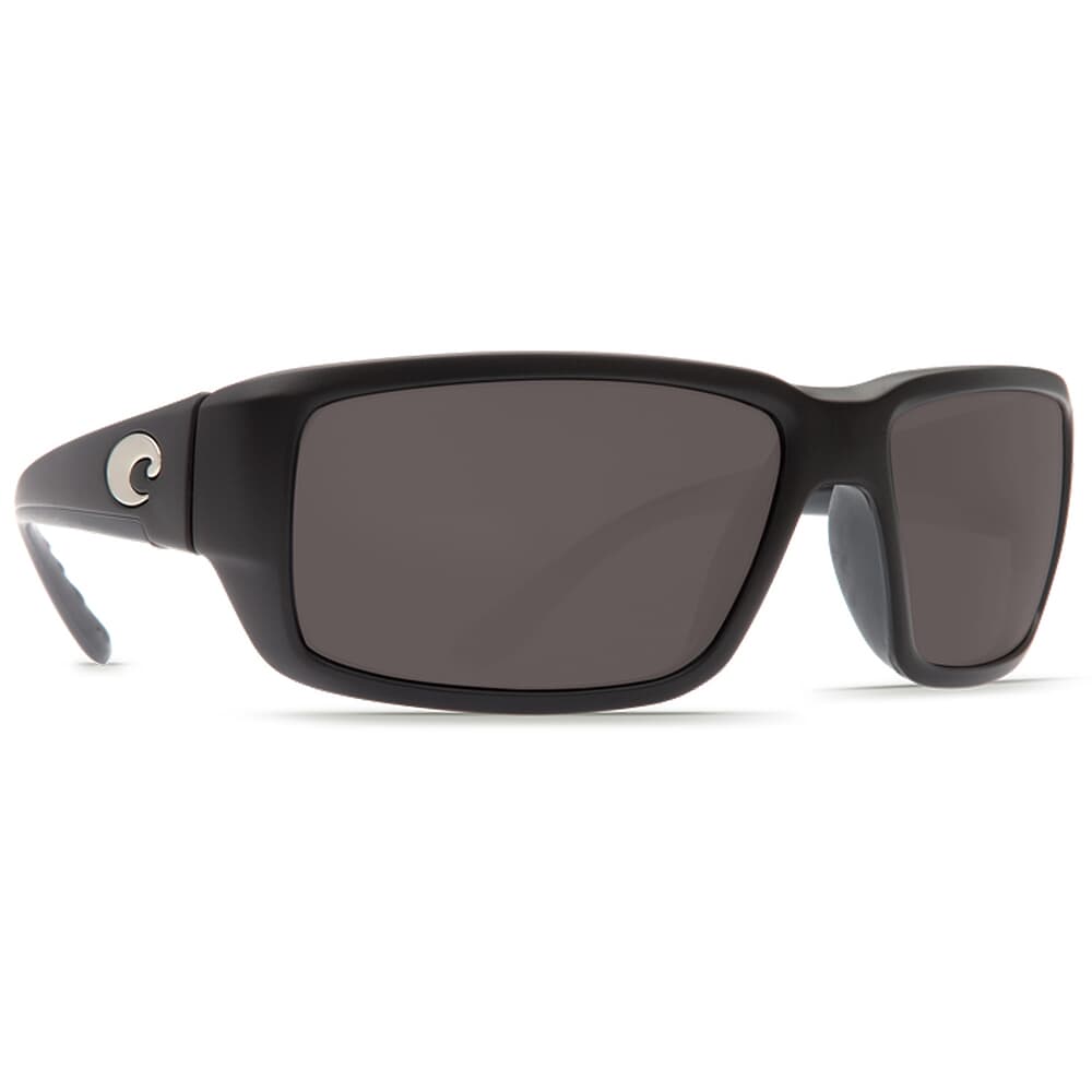 Costa Fantail Matte Black Frame Sunglasses w/ Gray 580G Lenses TF-11-OGGLP