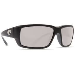 Costa Fantail Matte Black Global Fit Frame Sunglasses w/ Gray Silver Mirror 580G Lenses TF-11GF-OSGGLP