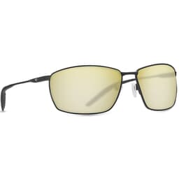 Costa Turret Matte Black + Matte Black/Black Sunglasses w/ Sunrise Silver Mirror 580P Lenses TRT-11-OSSP