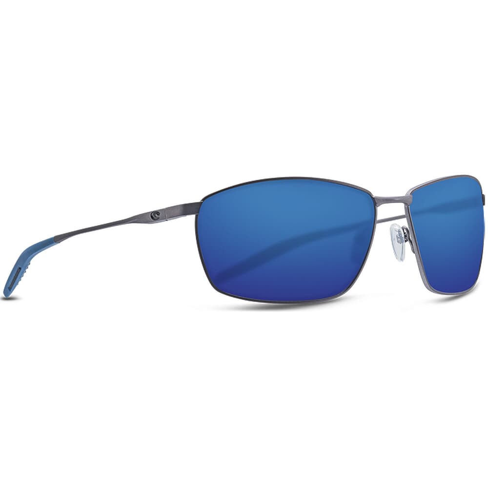 Costa Turret Matte Dark Gunmetal + Deep Blue/Black Sunglasses w/Blue Mirror 580P Lenses 06S6009-60090863
