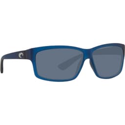 Costa Cut Matte Atlantic Blue Frame Sunglasses w/ Gray Silver Mirror 580P Lenses UT-177-OSGP