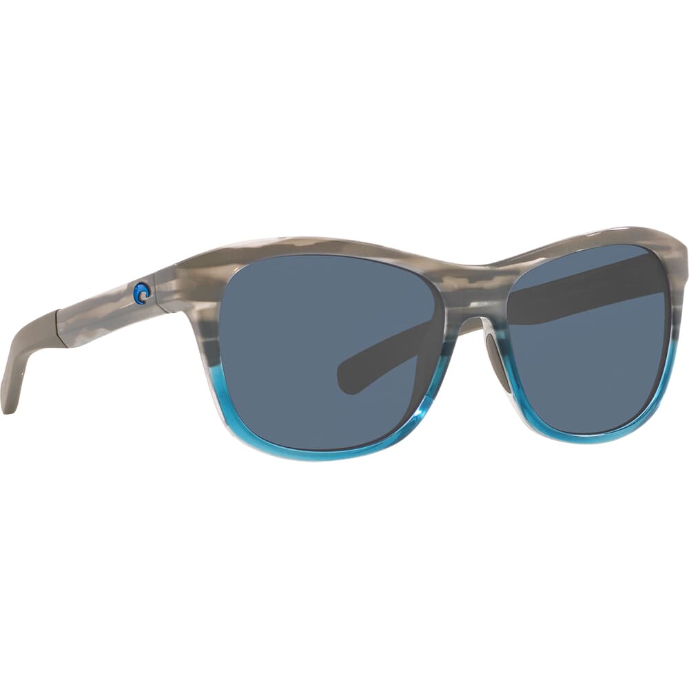 Costa Vela Ocearch Shiny Coastal Fade Frame Sunglasses w/ Gray 580P Lenses VLA-275OC-OGP