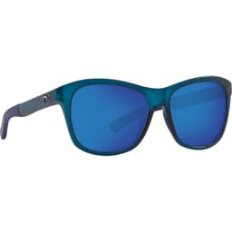 Costa Vela Ocearch Matte Deep Teal Crystal Sunglasses w/ Blue Mirror 580P Lenses VLA-276OC-OBMP