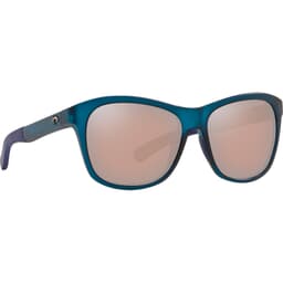 Costa Vela Ocearch Matte Deep Teal Crystal Sunglasses w/ Copper Silver Mirror 580P Lenses VLA-276OC-OSCP