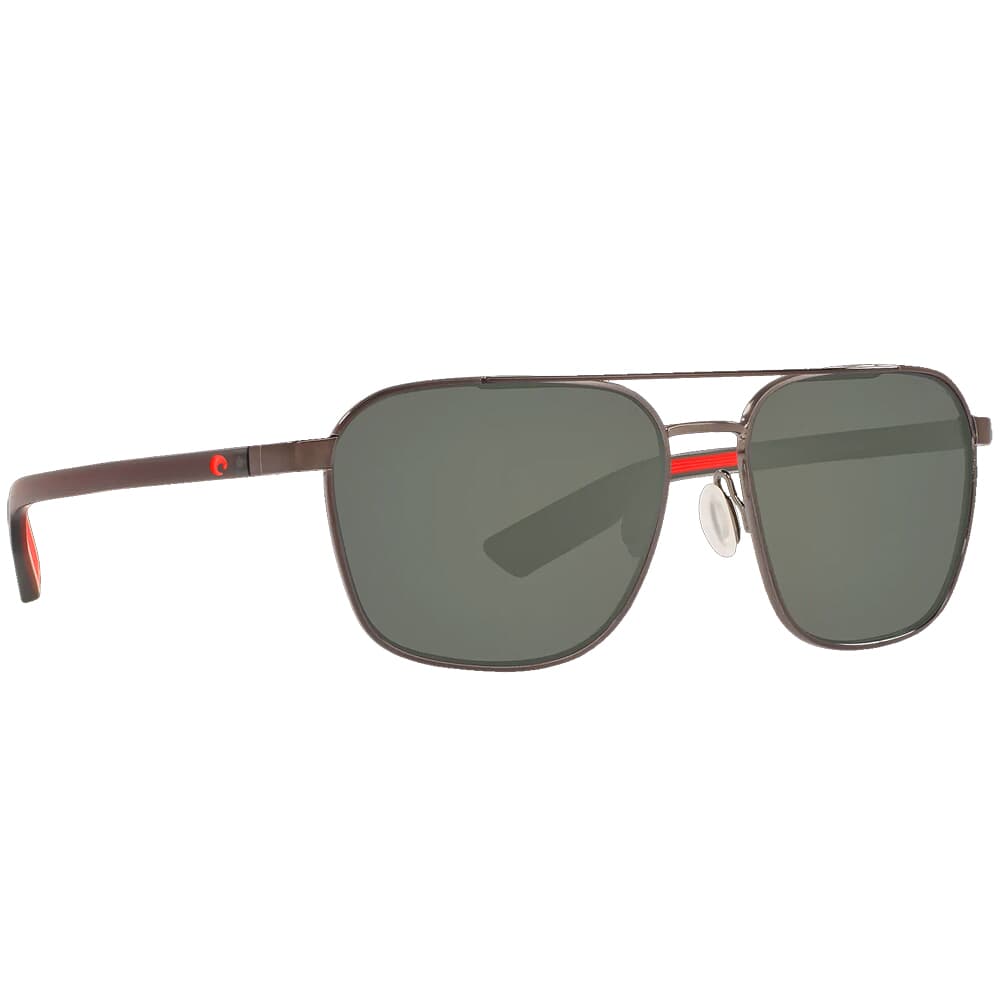 Costa Wader Dark Gunmetal Sunglasses w/ Gray 580P Lenses WDR-295-OGP