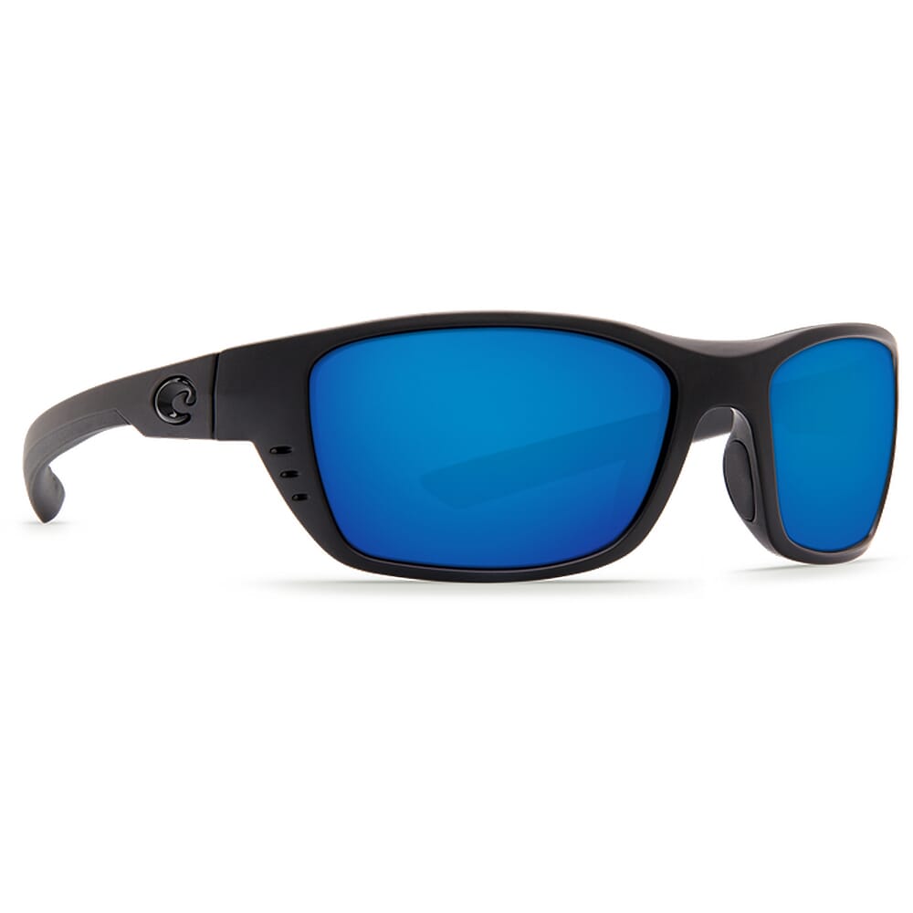 Costa Whitetip Blackout Frame Sunglasses w/ Blue Mirror 580P C-Mate 1.50 Lenses WTP-01-OBMP-1.50