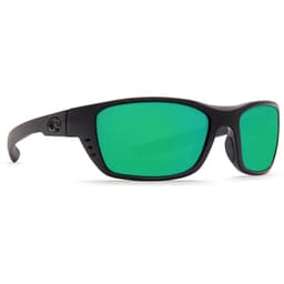 Costa Whitetip Blackout Frame Sunglasses w/ Green Mirror 580P Lenses WTP-01-OGMP