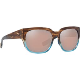 Costa Waterwoman II Shiny Wahoo Sunglasses w/ Copper Silver Mirror 580G Lenses WTR-251-OSCGLP