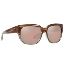 Costa Waterwoman II Shiny Ocean Jade Sunglasses w/ Copper Silver Mirror 580G Lenses WTR-292-OSCGLP