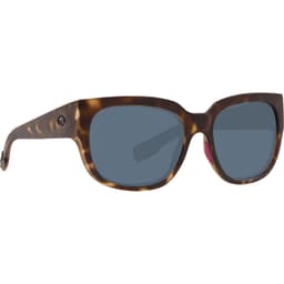 Costa Waterwoman Matte Shadow Tortoise Frame Sunglasses w/ Gray 580P Lenses WTW-249-OGP