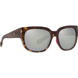 Costa Waterwoman Matte Shadow Tortoise Frame Sunglasses w/ Gray Silver Mirror 580G Lenses WTW-249-OSGGLP