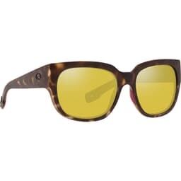 Costa Waterwoman Matte Shadow Tortoise Frame Sunglasses w/ Sunrise Silver Mirror 580G Lenses WTW-249-OSSGLP