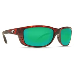 Costa Zane Tortoise Frame Sunglasses w/ Green Mirror 580G Lenses ZN-10-OGMGLP