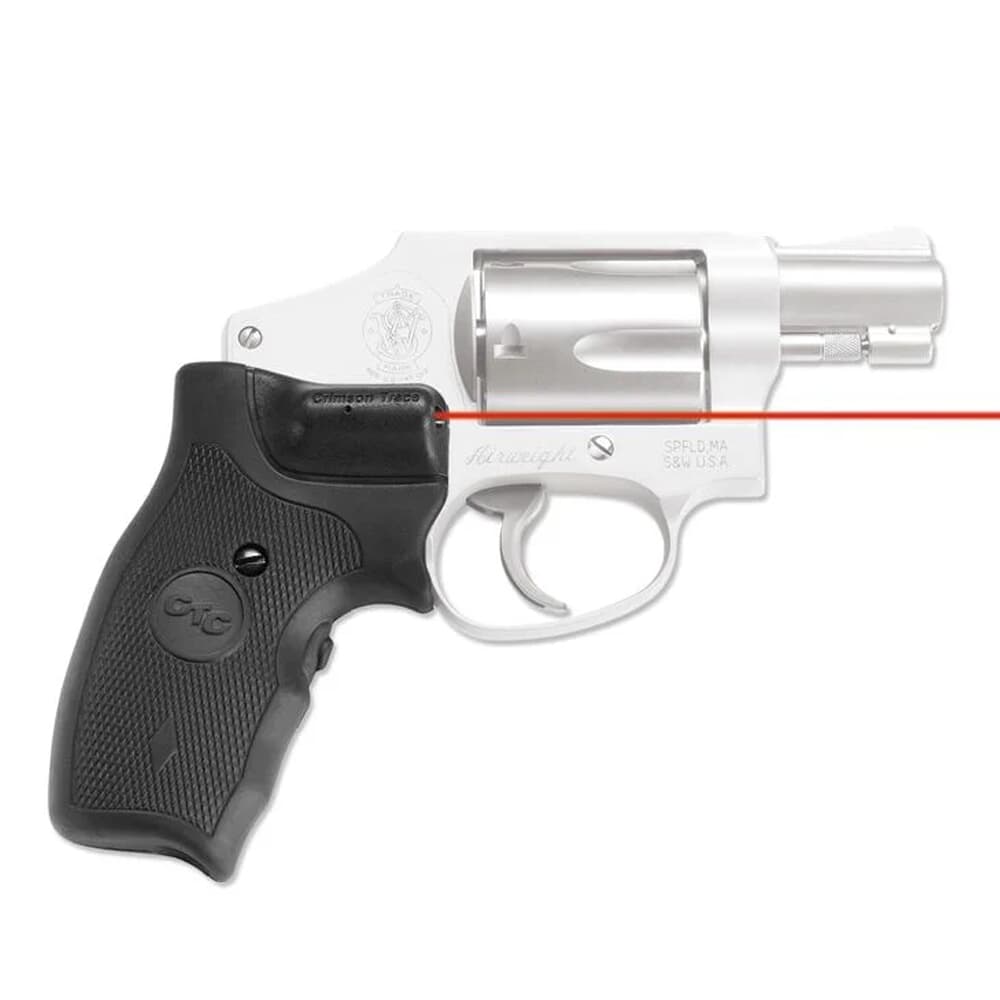 Crimson Trace LG-305 Lasergrips S&amp;W J Round Butt Frame Extended Grip Red Laser Sight 01-1150