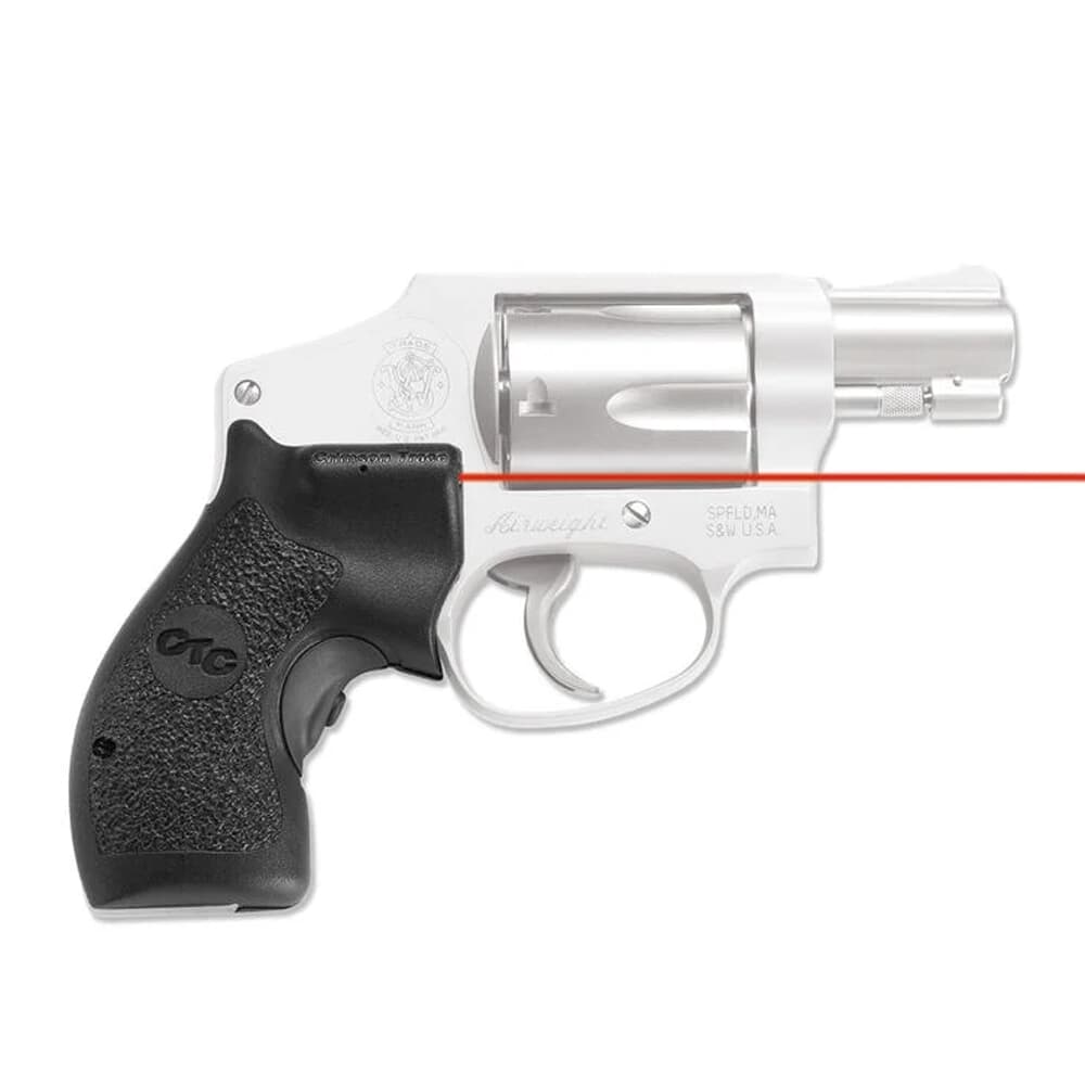 Crimson Trace LG-105 Lasergrips S&amp;W J Round Butt Frame Poly Grip Red Laser Sight 01-1870
