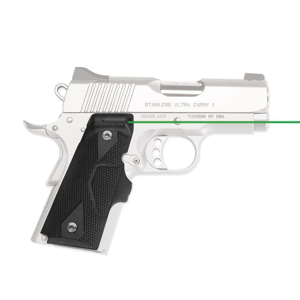 Crimson Trace LG-404G Lasergrips 1911 Compact Front Activation Green Laser Sight 01-4110-1