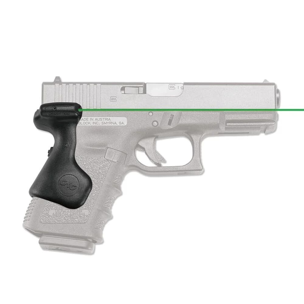 Crimson Trace LG-639G Lasergrips Glock Gen3/Gen4/Gen5 Compact Green Laser Sight 01-6750-1