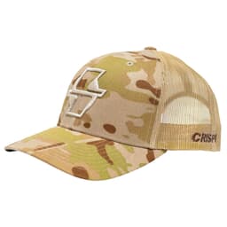 Crispi Rich Camo w/Tan Logo Snapback Hat Hat-Rich-Camo-Tan-Logo