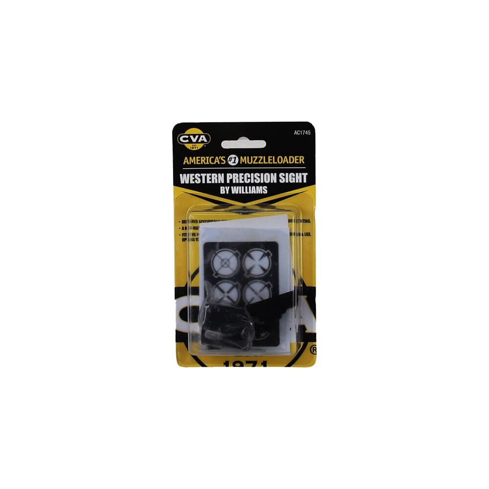 CVA Williams Western Precision Peep &amp; Front Globe Sight for Wolf, Optima &amp; Accura Models AC1745