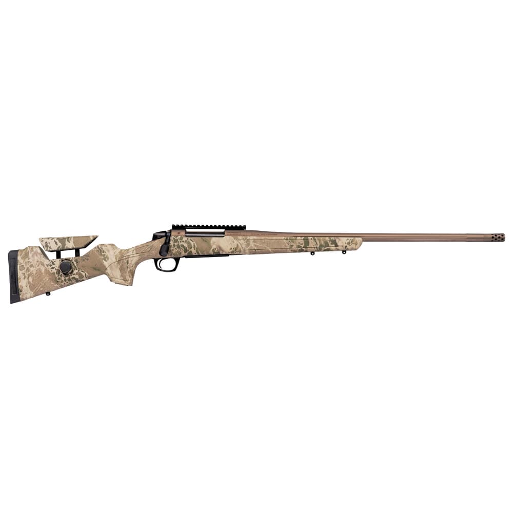 CVA Cascade Long Range Hunter 7MM PRC 24&quot; 1:8&quot; 5/8x24&quot; Bbl Smoke Bronze/BLK w/Smoked Bronze Web Rifle w/Soft Touch Stock CR3969F