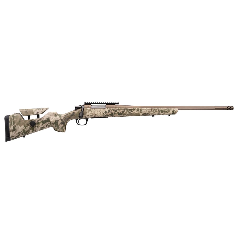 CVA Cascade Long Range Hunter 7MM PRC 24&quot; 1:8&quot; 5/8x24&quot; Bbl Smoke Bronze/Real Tree Hillside Rifle w/Soft Touch Stock CR3969