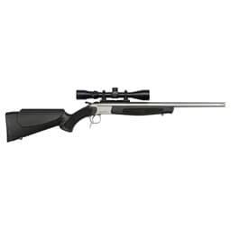 CVA Scoped Scout TD .350 Legend 20" 1:16" 5/8x24" Bbl Stainless/Black Take-Down Single Shot Rifle w/3-9x40 KONUSPRO & Case CR4817SSC
