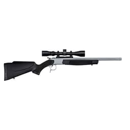 CVA Scoped Scout TD Compact .350 Legend 20" 1:16" 5/8x24" Bbl Stainless/Black Take-Down Single Shot Rifle w/3-9x40 KONUSPRO & Case CR4821SSC
