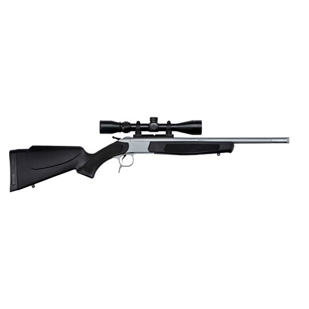 CVA Scoped Scout TD Compact .350 Legend 20" 1:16" 5/8x24" Bbl Stainless/Black Take-Down Single Shot Rifle w/3-9x40 KONUSPRO & Case CR4821SSC