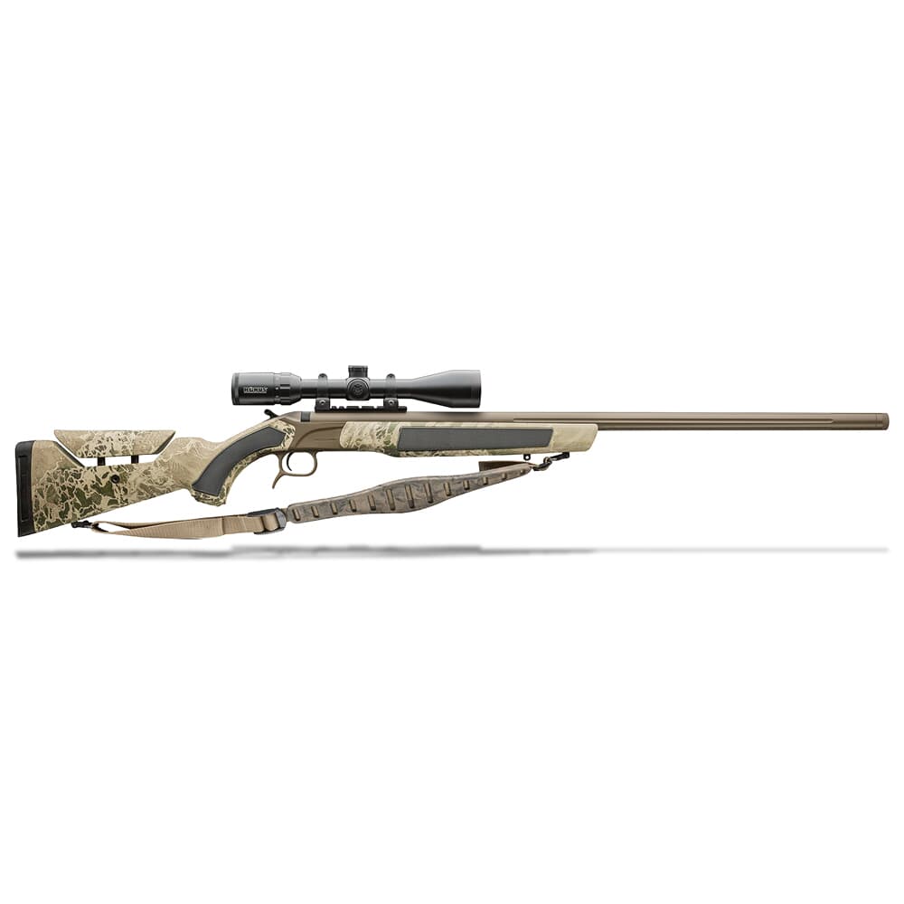 CVA Accura LR-X .45 Cal 30&quot; 3/4x24 Bbl Brown/RT Hillside Break Action Inline Muzzleloader w/VF Ignition Kit, 3-10x44 Scope &amp; Soft Case PR3206NSC