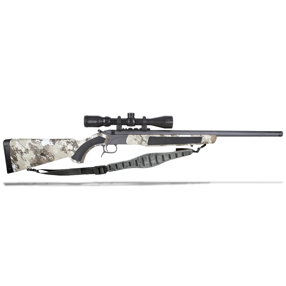 CVA Accura MR-X .50 Cal 26" 3/4x24 Bbl Sniper Grey/True Timber Strata Break Action Inline Muzzleloader w/Knous Pro 3-9x40 Scope & Soft Case PR3223NSC