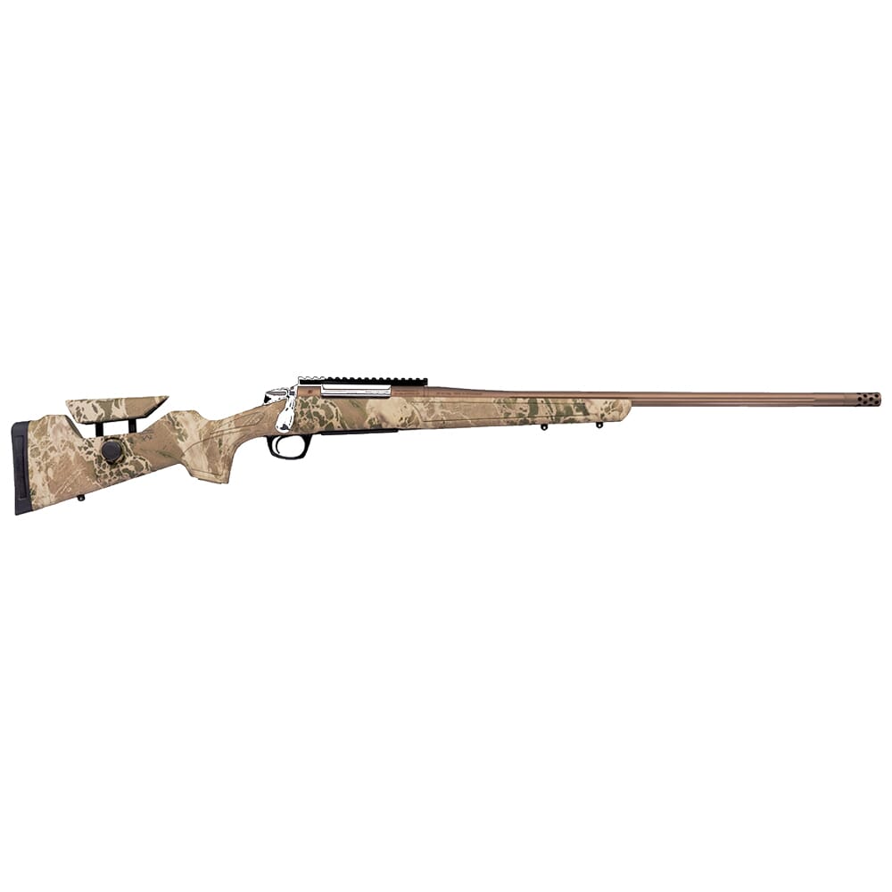 CVA Cascade Long Range Hunter 7MM PRC 24" 1:8" 5/8x24" Bbl Smoke Bronze/Real Tree Hillside Rifle w/Soft Touch Stock CR3969