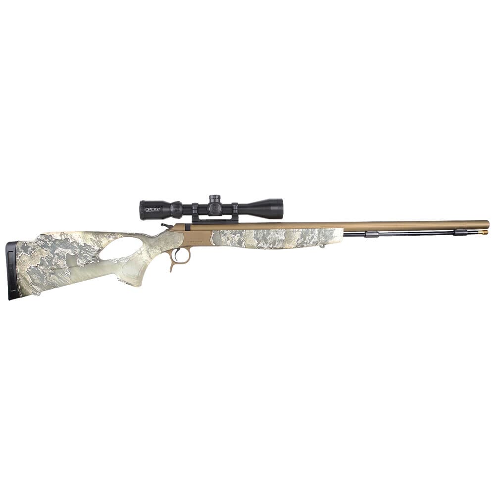 CVA OPTIMA V2 LR TH .50 Cal 28&quot; 1:28&quot; Bbl Burnt Bronze/Excape BA Inline Muzzleloader w/KonusPro 3-9x40 BDC, DuraSight Mounts &amp; Soft Case PR2037NSC