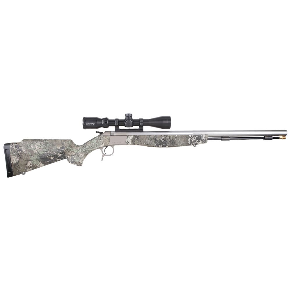 CVA OPTIMA V2 .50 Cal 26&quot; 1:28&quot; Bbl SS/True Timber Strata BA Inline Muzzleloader w/KonusPro 3-9x40 BDC, DuraSight Mounts, &amp; Soft Case PR6022SSC