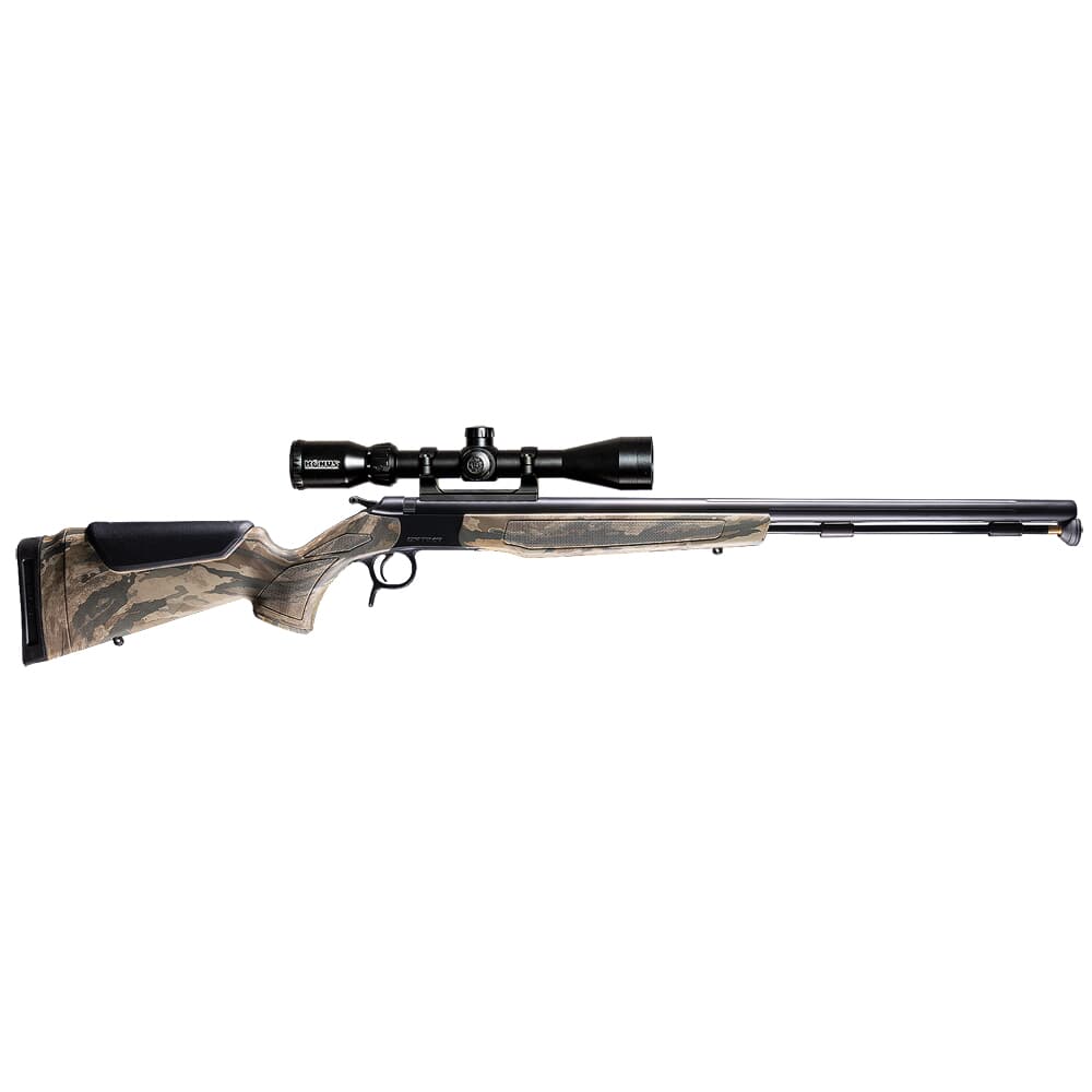 CVA Optima Series .50 Cal 300 Aerolite 26&quot; Fluted Rifle w/ Durasight Mount, Konuspro 3-9x40 BDC Scope, Case, &amp; Aerolite Bullets, Realtree PR2047NSCP