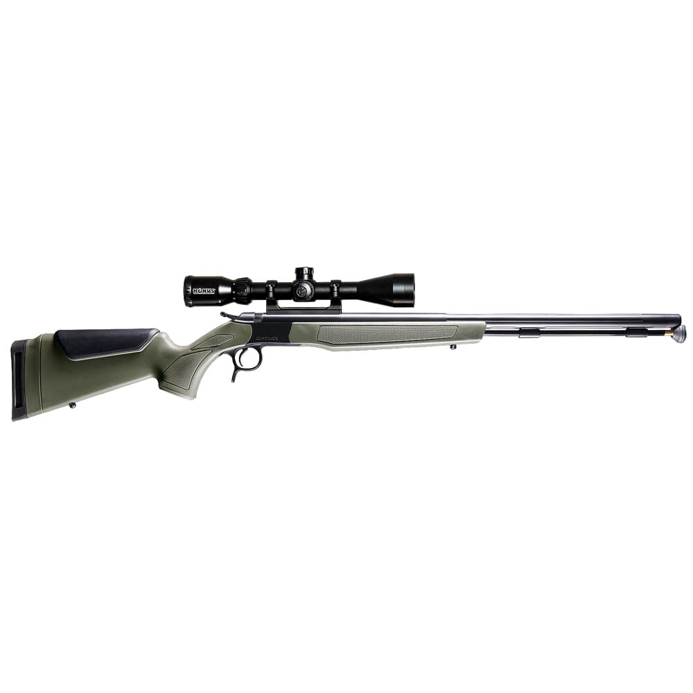 CVA Optima Series .50 Cal 300 Aerolite 26&quot; Fluted Rifle w/ Durasight Mount, Konuspro 3-9x40 BDC Scope, Case, &amp; Aerolite Bullets, Optima PR2048NSCP